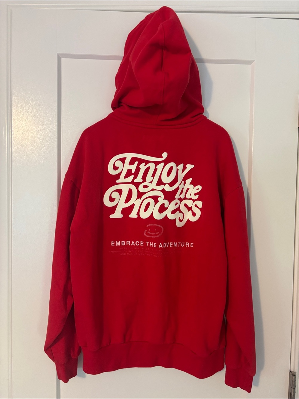 Aeropostale Enjoy The Process Red Hoodie, Size XS